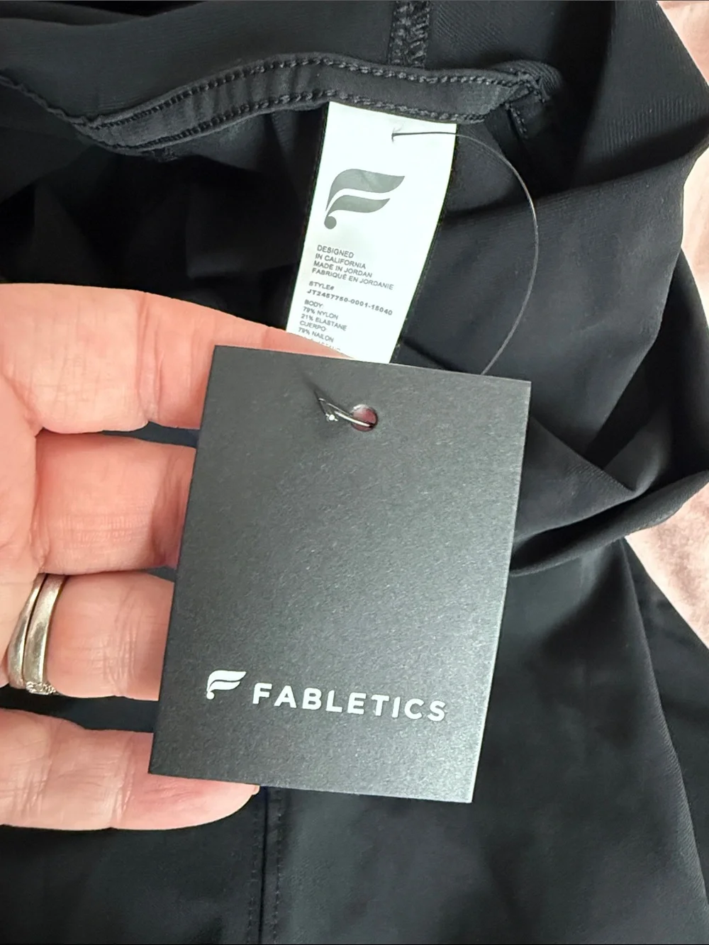 Fabletics Men's Black The One Jacket Hooded Lightweight Jacket Size Large NWT